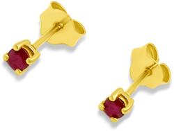 ÉkszerM Arany Fülbevaló Rubin Kővel AU 96972