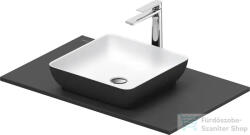 Duravit SIVIDA 40x40 cm-es mosdó+82 cm-es pult kombináció Sivida bútorhoz, matt szatén fehér/matt sötétszürke 268007FI00 (268007FI00)