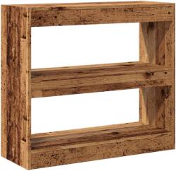 vidaXL Könyvszekrény/szobaosztó régi fa 80x30x72 cm (856814) (856814)