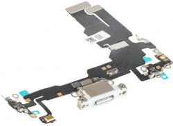Aftermarket Piese si componente Banda cu Conector Incarcare - Microfon Apple iPhone 15, Argintiu (ban/co/mi/ai15/ar) - pcone