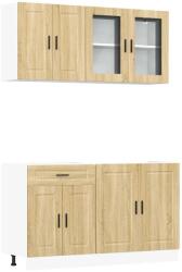 vidaXL 4 részes konyhaszekrény szett Kalmar sonoma tölgy műszaki fa (3314874) (3314874)