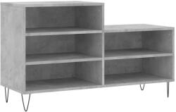 vidaXL betonszürke szerelt fa cipőszekrény 102x36x60 cm (831392) (831392)