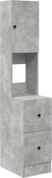 vidaXL Konyhai Szekrény Beton Szürke 35x50x180 cm Mérnöki Fa (871373) (871373)