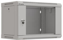 Lanberg 19" fali rack szekrény 6U/540X350 lapraszerelt, szürke V2 (WF03-5306-10S) - mzona