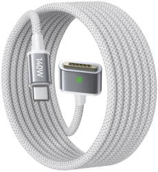 Lisen Cablu USB-C la MagSafe 3, 140W, 2m - Lisen (YL0123070001) - Silver (KF2349659) - pcone