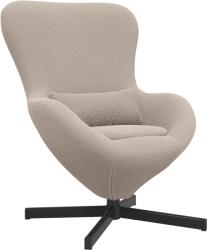 vidaXL tojásfotel világosszürke göndör gyapjúhatású szövet (42002768) (42002768)