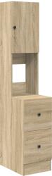 vidaXL Konyhai Szekrény Sonoma Tölgy 35x50x180 cm Forgácslap (871372) (871372)
