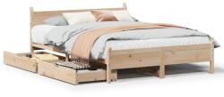 vidaXL tömör fenyőfa ágy matrac nélkül 120 x 190 cm (3309788) (3309788)