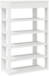 vidaXL fehér szerelt fa cipőtároló szekrény 60x30x98 cm (859923) (859923)