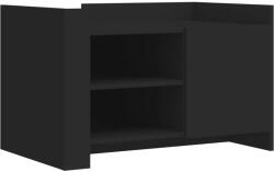 vidaXL fekete szerelt fa dohányzóasztal 80 x 50 x 50 cm (848354) (848354)