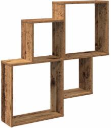 vidaXL fali polc Régi fa 80x15x78, 5 cm Gépelt fa (856610) (856610)