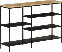 vidaXL tömör nyers mangófa és vas tálalóasztal 110 x 30 x 75 cm (372730 VidaXL) (372730 VidaXL)