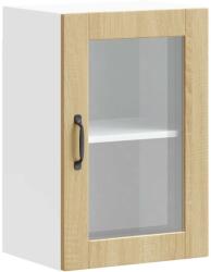 vidaXL konyhai fali szekrény üvegajtóval "Porto" Sonoma Oak (854010) (854010)