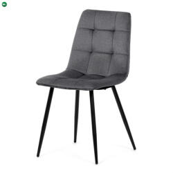 Artium Étkezőszék, szürke, bársony szövet, DCL-X7015 GREY2