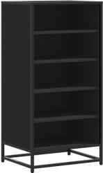 vidaXL fekete szerelt fa cipőtároló szekrény 48x38x97, 5 cm (849204) (849204)