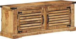 vidaXL Cipőpad 110x38x45 cm Tömör Fa Rusztikus Mangó (4019630) (4019630)