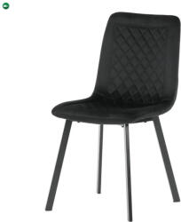  Étkezőszék, fekete, bársony szövet, DCL-973 BK4