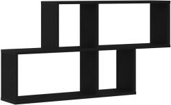 vidaXL Fekete Tölgy Fali Szekrény 76x15x53 cm Mérnöki Fából (862648) (862648)