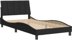 vidaXL fekete bársony ágykeret fejtámlával 100x200 cm (3207833) (3207833)