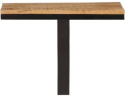vidaXL tömör mangófa és vas fali polc 40 x 30 x 32 cm (358576) (358576)