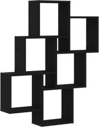 vidaXL Fali Szekrény Fekete Tölgy 78x15x92 cm Műanyag Fa (862649) (862649)