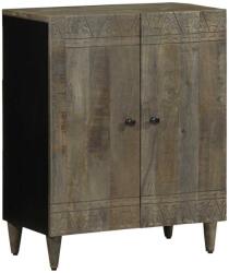 vidaXL világosszürke tömör mangófa tálalószekrény 60 x 33, 5 x 75 cm (4017794 VidaXL) (4017794 VidaXL)