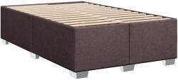 vidaXL sötétbarna szövet ágykeret 120 x 190 cm (3284460) (3284460)