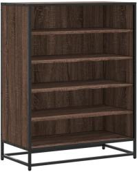 vidaXL barna tölgy színű szerelt fa és fém cipőszekrény 75x38x97, 5 cm (3300874) (3300874)