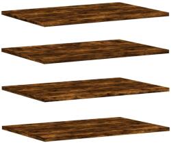 vidaXL 4 db füstös tölgy színű szerelt fa fali polc 60 x 40 x 1, 5 cm (838243) (838243)