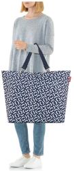 Reisenthel SHOPPER XL kék, fehér pipa mintás, nagy táska ZU4073