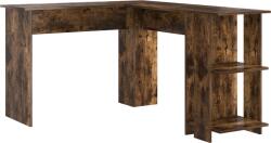 vidaXL Barna Sarok Íróasztal Füstölt Tölgy Szerelt Fa Sarok Íróasztal (869558) (869558)