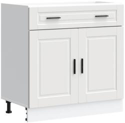 vidaXL Porto fehér szerelt fa konyhai alapszekrény (853977) (853977)
