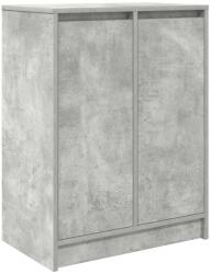 vidaXL betonszürke szerelt fa cipőszekrény 57x34x76 cm (861871) (861871)