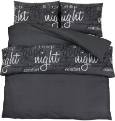 vidaXL fekete pamut ágyneműhuzat-garnitúra 200 x 220 cm (136532) (136532)