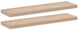 vidaXL 2 db szerelt fa függőpolc 90 x 23, 5 x 4 cm (4010695) (4010695)