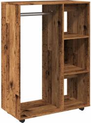 vidaXL antik fa színű szerelt fa ruhásszekrény 80 x 40 x 110 cm (856668) (856668)