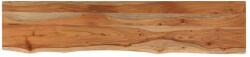 vidaXL tömör akácfa téglalap alakú fali polc 120 x 20 x 3, 8 cm (370278) (370278)