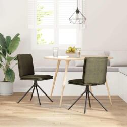 vidaXL étkezőszék hadseregzöld műszarvasbőr (4101281) (4101281)