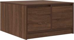 vidaXL barna tölgyfa dohányzóasztal fiókokkal 70, 5x70x40 cm (3328414) (3328414)