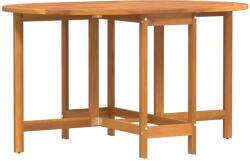 vidaXL Hajtogatható Pillangó Kerti Asztal 110x60x72 cm Tömör Akáciából Készült, Ovális (4103887) (4103887)