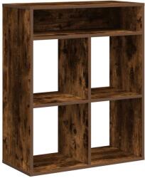 vidaXL könyvszekrény füstös tölgy 66x31x80 cm szerelt fa (860296) (860296)