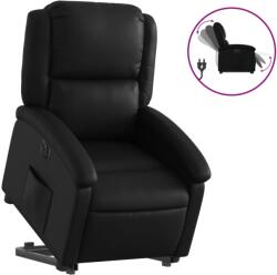 vidaXL elektromos fekete műbőr felállást segítő dönthető fotel (3204240) (3204240)