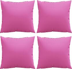 vidaXL Díszpárnák 4 db Rózsaszín 60x60 cm Szövet (360423) (360423)