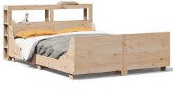 vidaXL tömör fenyőfa ágy matrac nélkül 120 x 190 cm (3306477) (3306477)