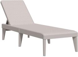 vidaXL cappuccino színű PP napozóágy 186 x 60 x 29 cm (364216) (364216)