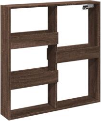 vidaXL barna tölgy színű szerelt fa fali szekrény 80 x 15 x 80 cm (854550) (854550)