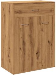 vidaXL kézműves tölgy színű szerelt fa cipősszekrény 60 x 35 x 84 cm (855953) (855953)