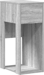 vidaXL számítógépes toronyállvány fiókkal Szürke Sonoma 30x44x74 cm (858736) (858736)