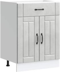vidaXL Konyhai alsó szekrény Lucca betonszürke szerelt fa (853731) (853731)