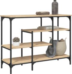 vidaXL sonoma tölgy színű tálalóasztal polcokkal 100 x 35 x 75 cm (837788) (837788)